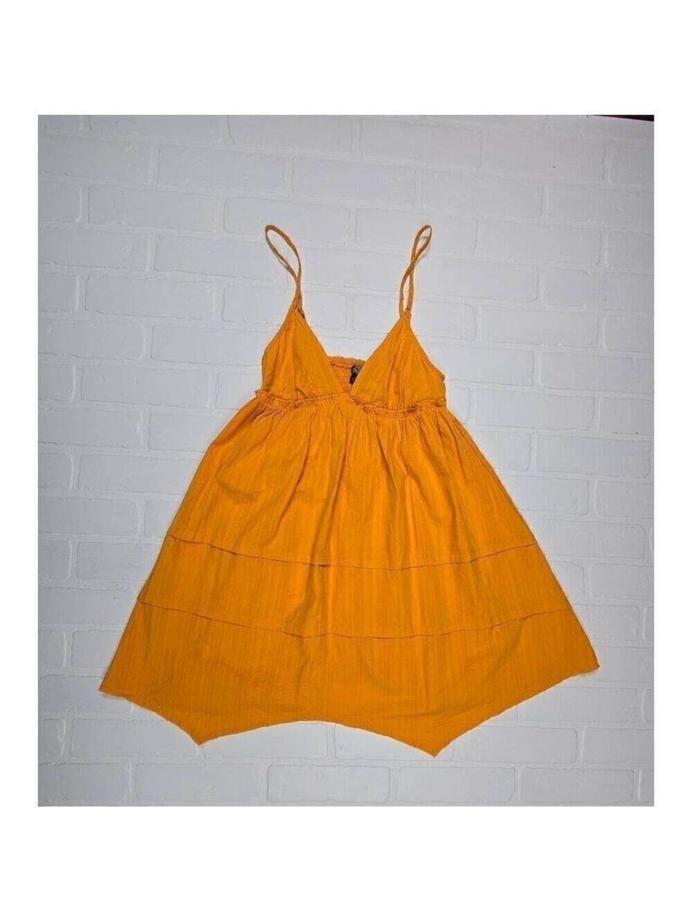 Wild Fable Mango Orange Flip Flop Mini Dress XXS